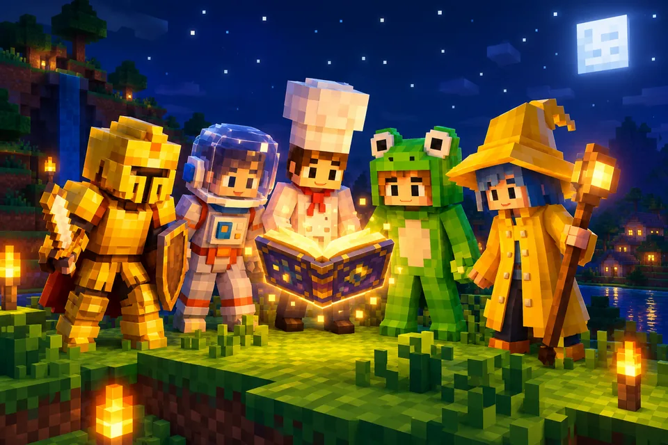 30 Minecraft skin ideas with prompts you can copy and paste